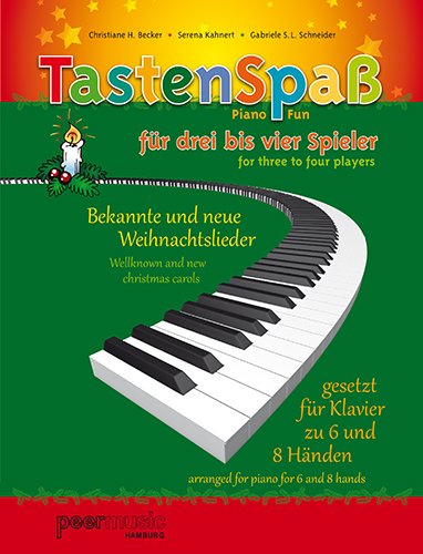 Tastenspaß (Weihnachtsausgabe) für drei bis vier Spieler für Klavier zu 6 und 8 Händen (Noten/Musiknoten) Sheet Music