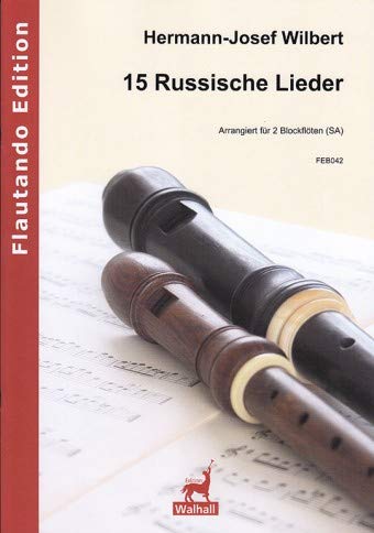 15 Russische Lieder für 2 Blockflöten SA (Spielpartitur) Books