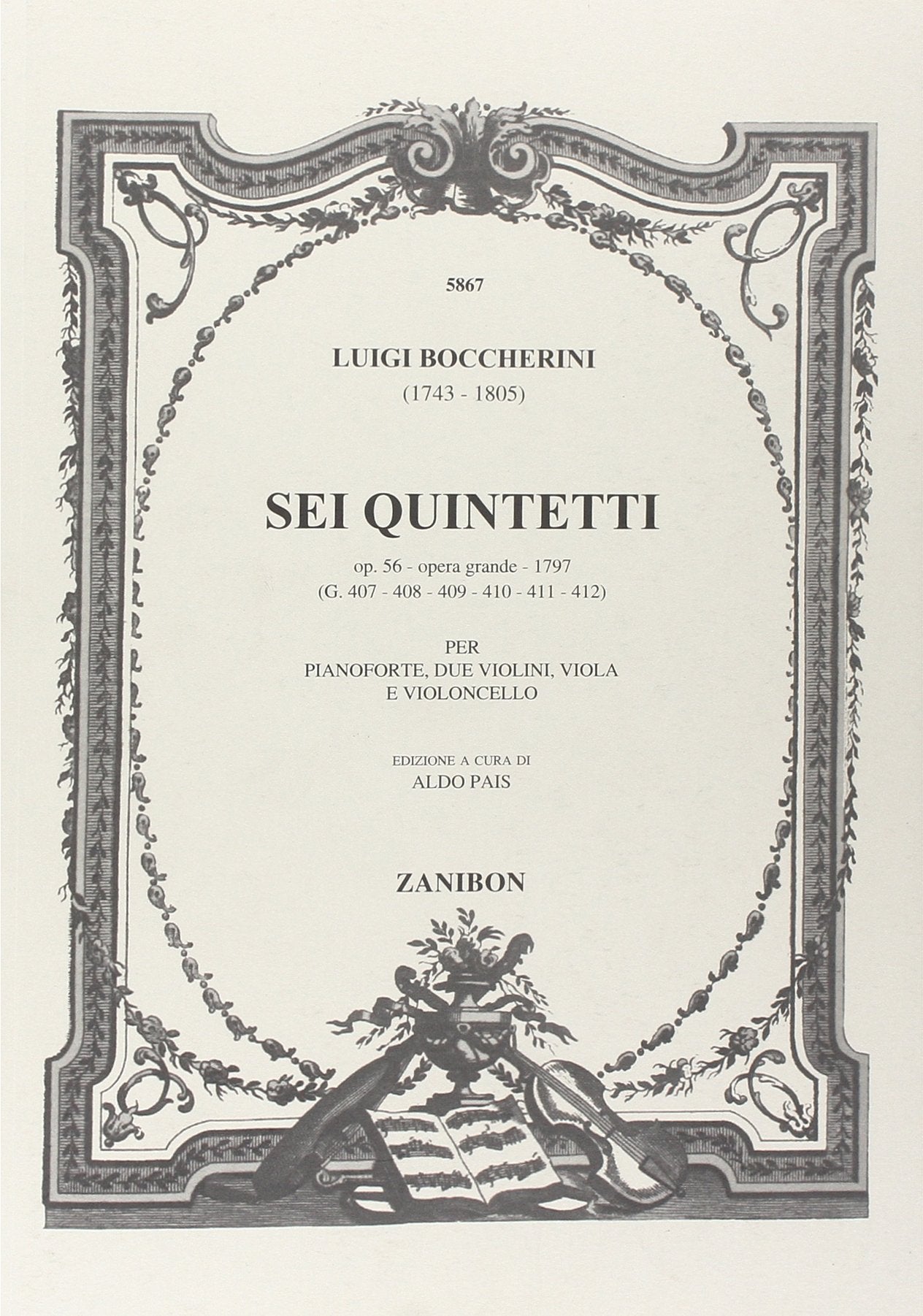 6 Quintet Op. 56 (1797) Opera Grande Sheet Music
