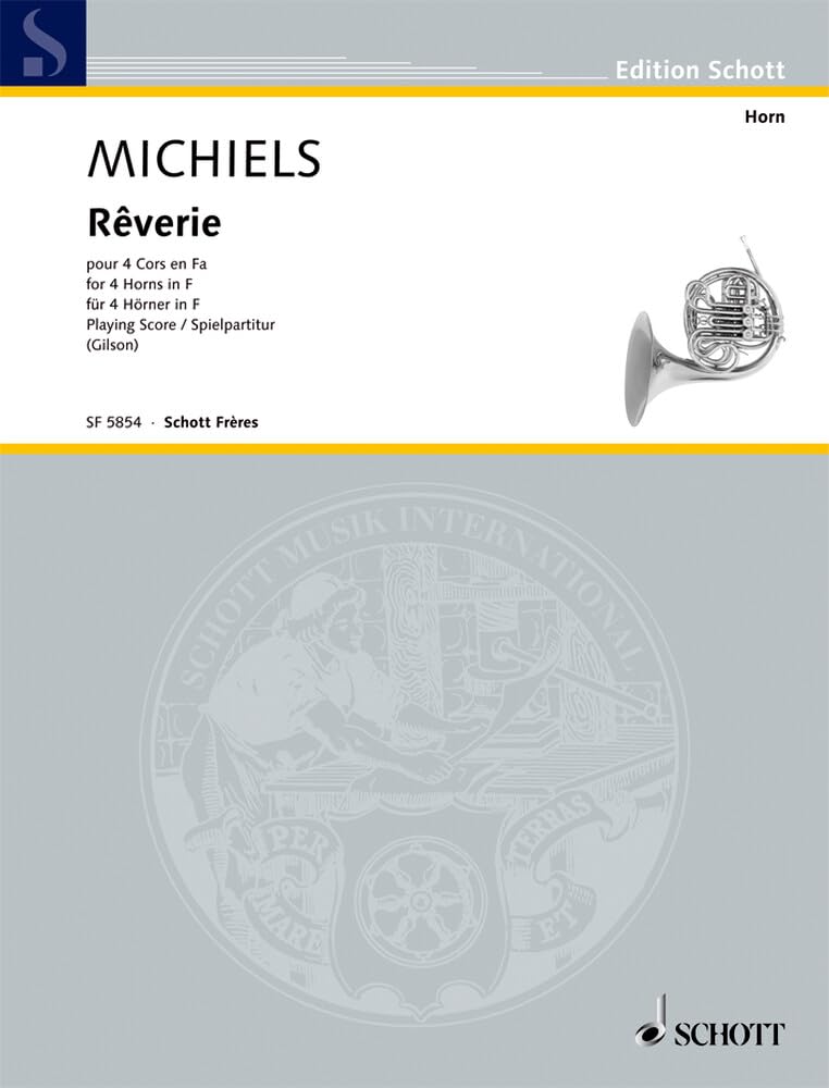 Rêverie: 4 Hörner. Spielpartitur. (Edition Schott) Sheet Music