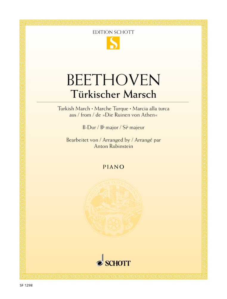 Türkischer Marsch B-Dur: Des ruines d' Athènes. Klavier. Sheet Music