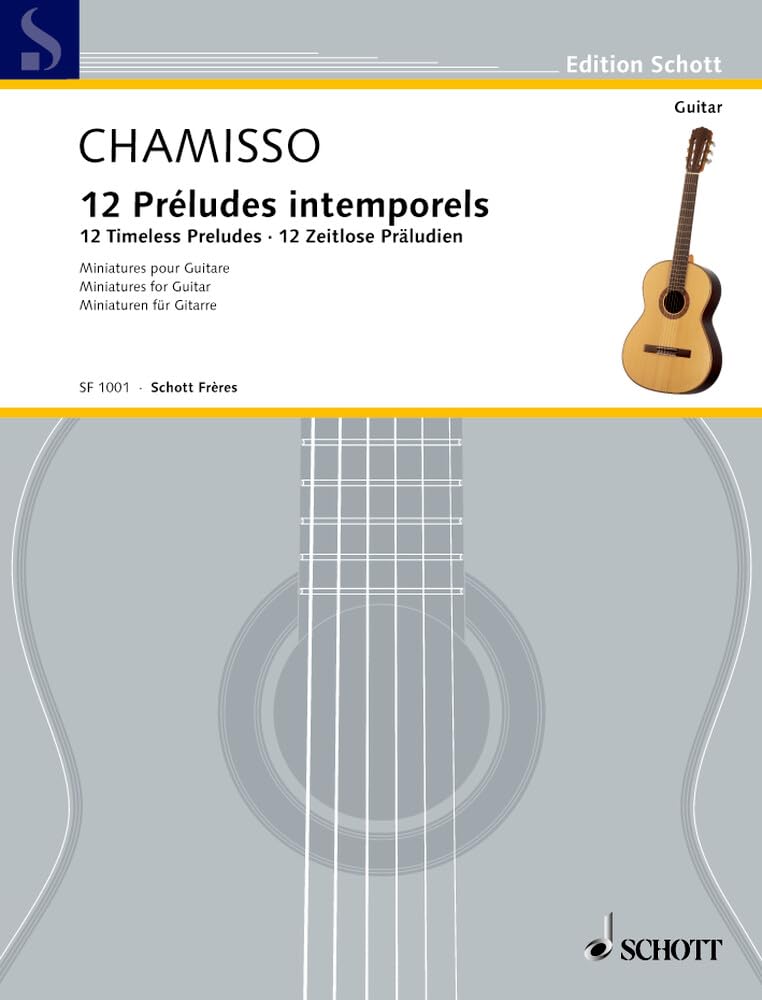 12 Zeitlose Präludien: Miniaturen. Gitarre solo. (Edition Schott) Sheet Music
