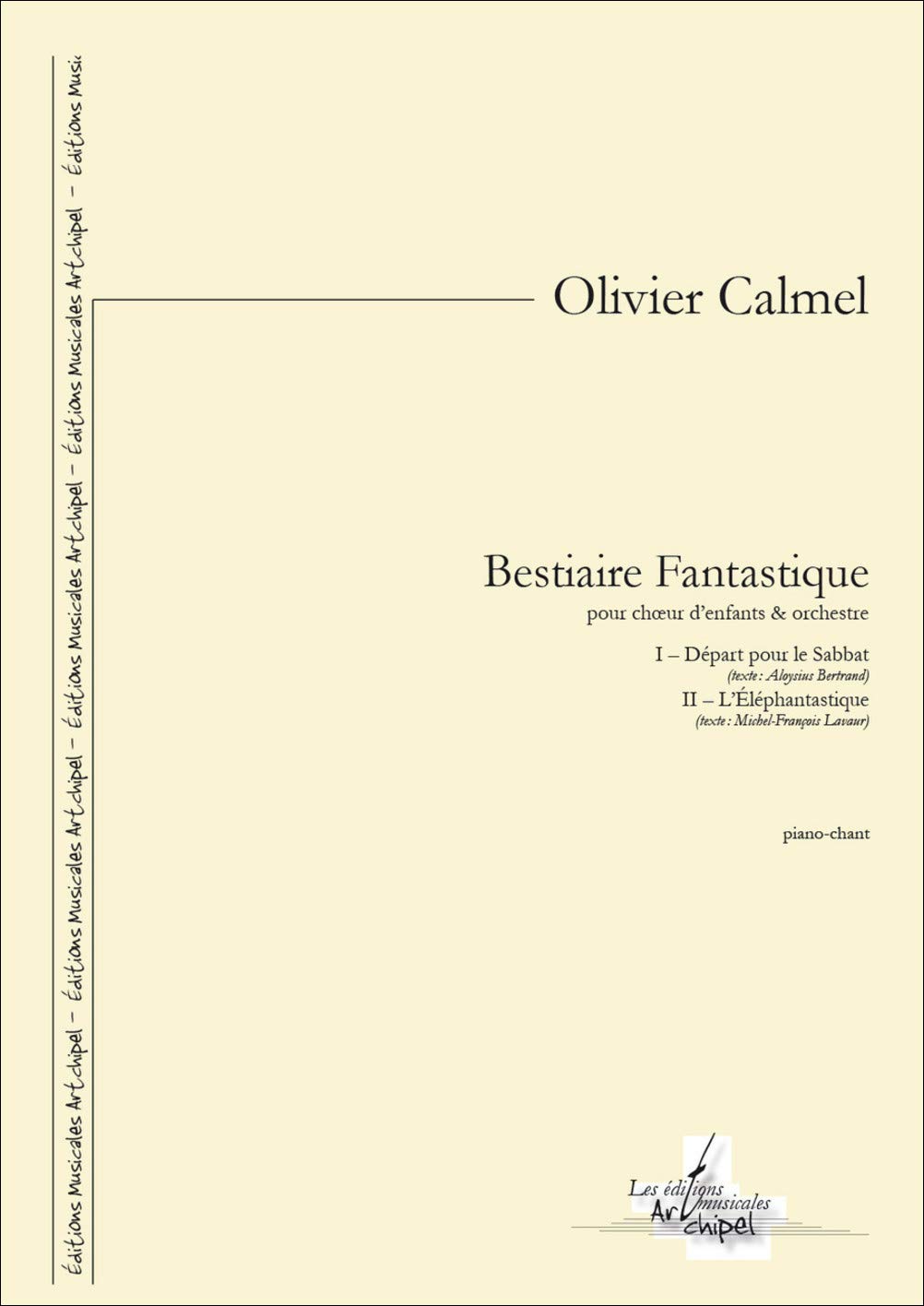 Bestiaire fantastique: partition pour chœur d’enfants et orchestre book