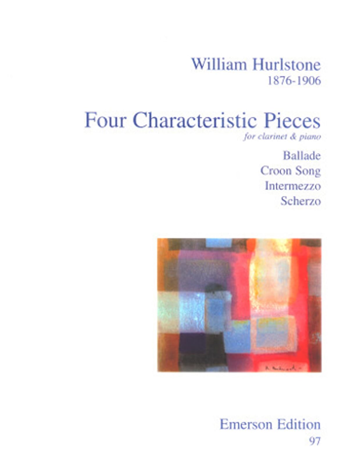 Characteristic(4) Pieces - Klarinette und Klavier - Buch Books