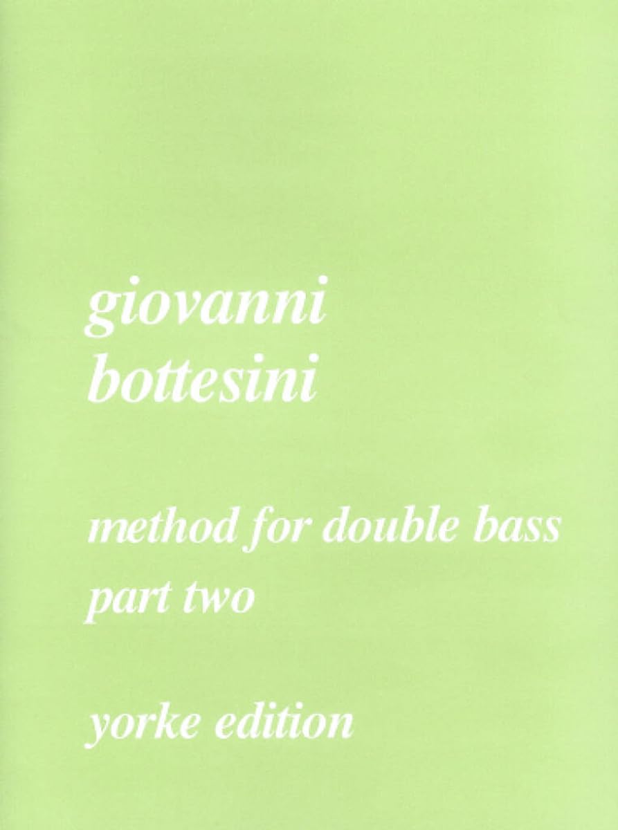 Giovanni Bottesini: Method for Double Bass Part 2 Books