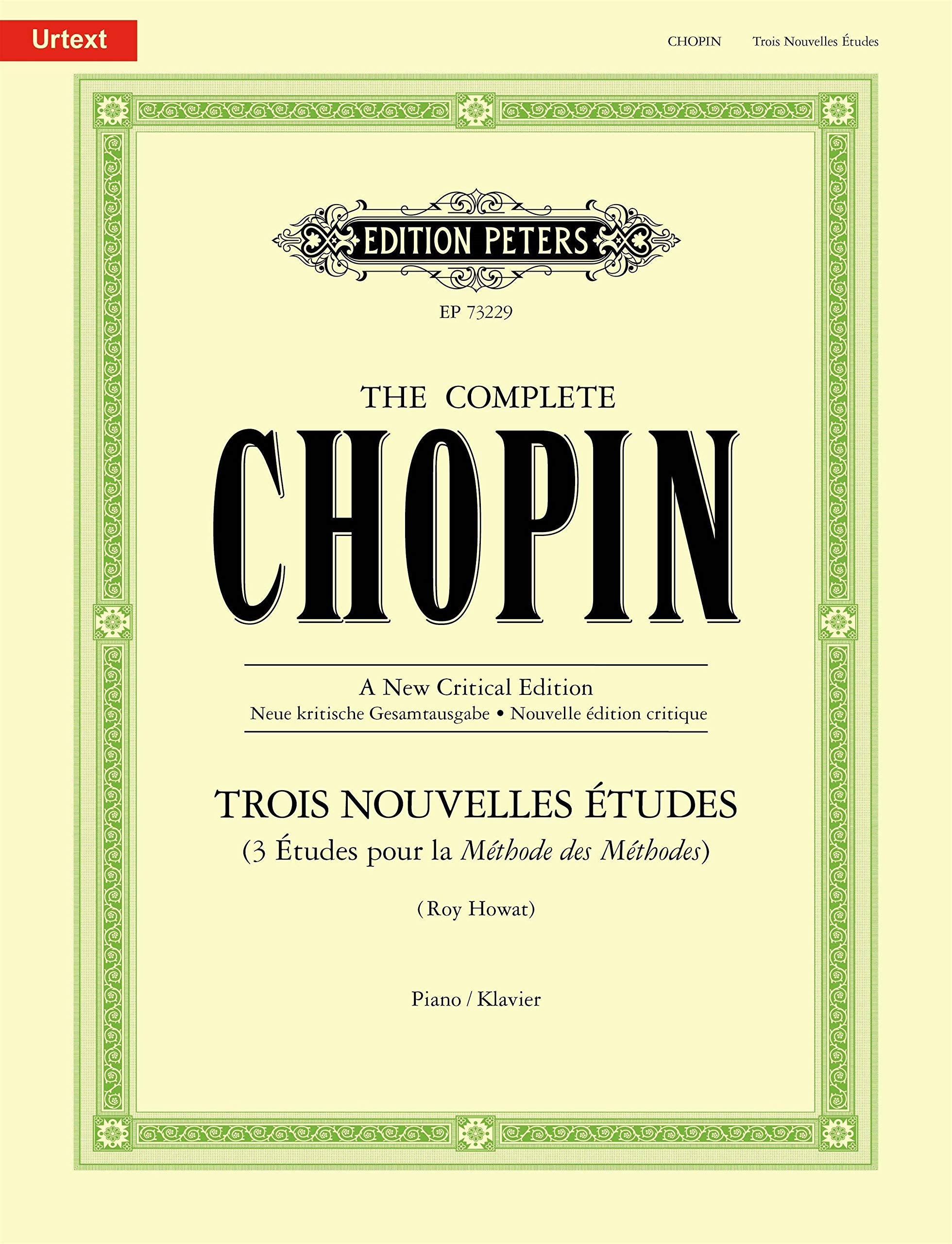 Trois Nouvelles Etudes The Complete Chopin Sheet Music