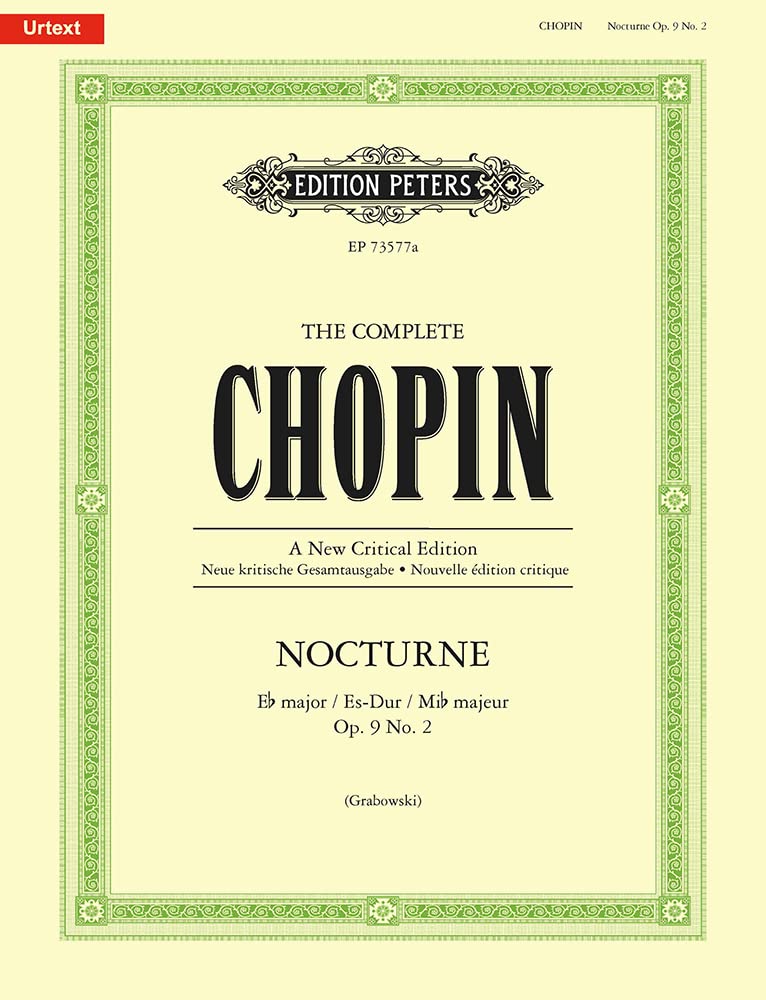 Nocturne Es-Dur op. 9 Nr. 2 (mit Varianten): Partitur für Klavier (Complete Chopin - a New Critical Edition) Sheet Music