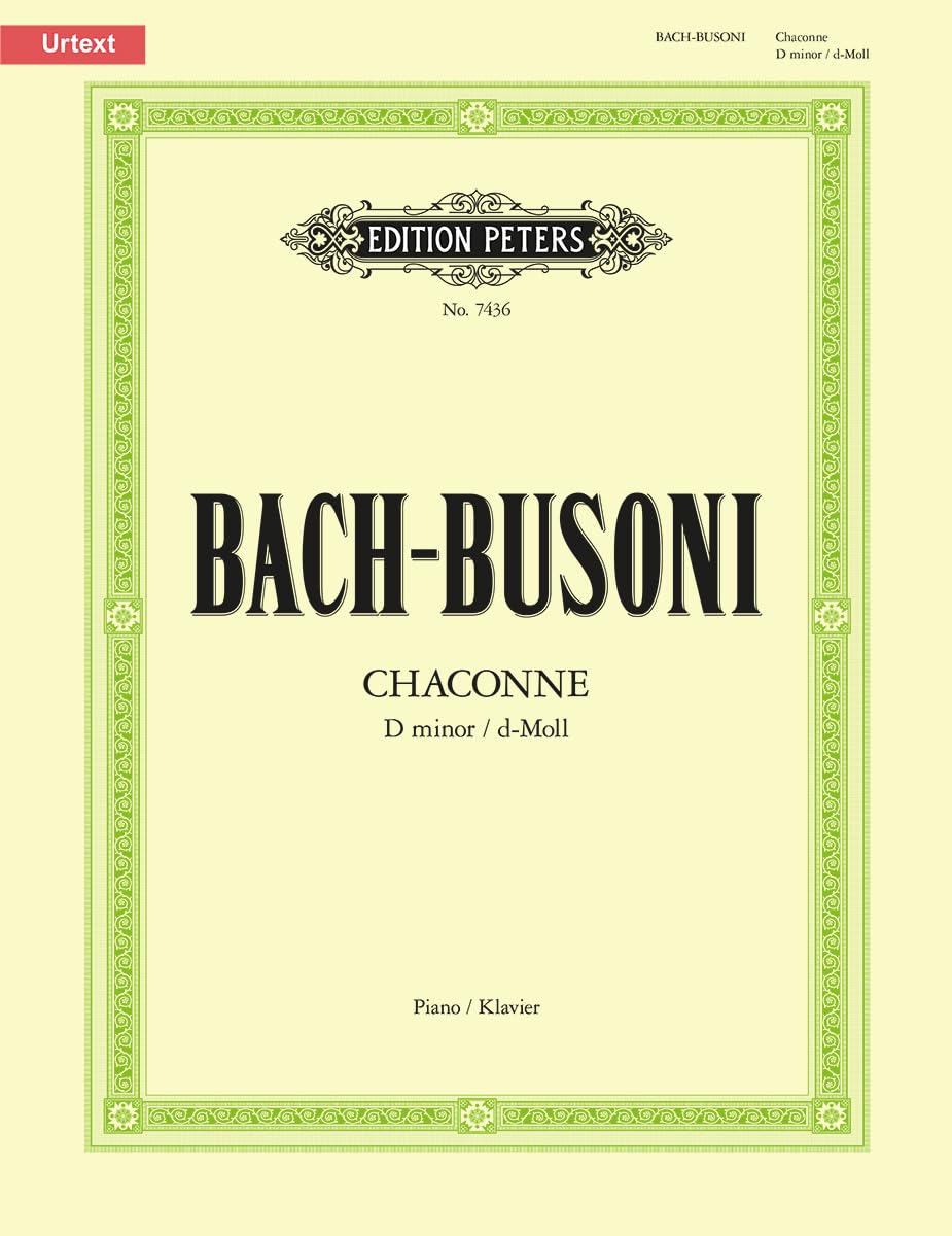 Chaconne in D Minor from Partita for Violin Solo No. 2 Bwv 1004 (Arr. for Piano) Sheet Music