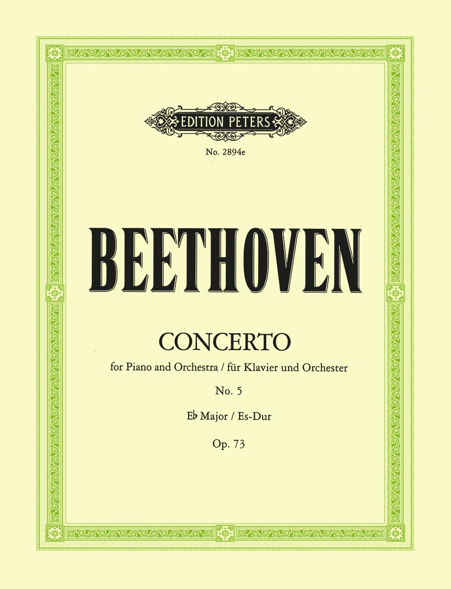 Piano Concerto No. 5 in E Flat Op. 73 Emperor Edition for 2 Pianos: Edition for 2 Pianos (Edition Peters) Sheet Music