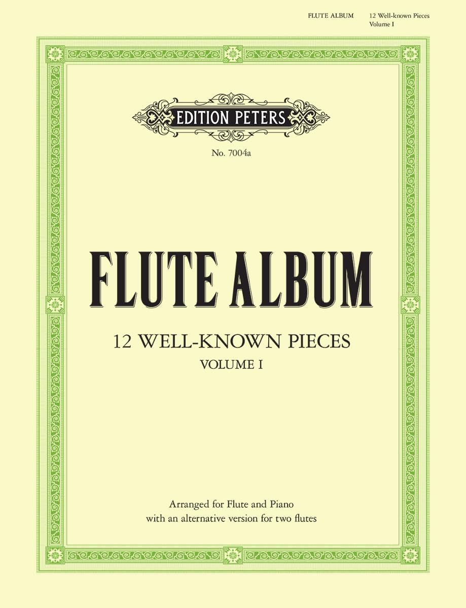 Flute Album -- 12 Well-Known Pieces (Arr. for Flute & Piano or 2 Flutes) book