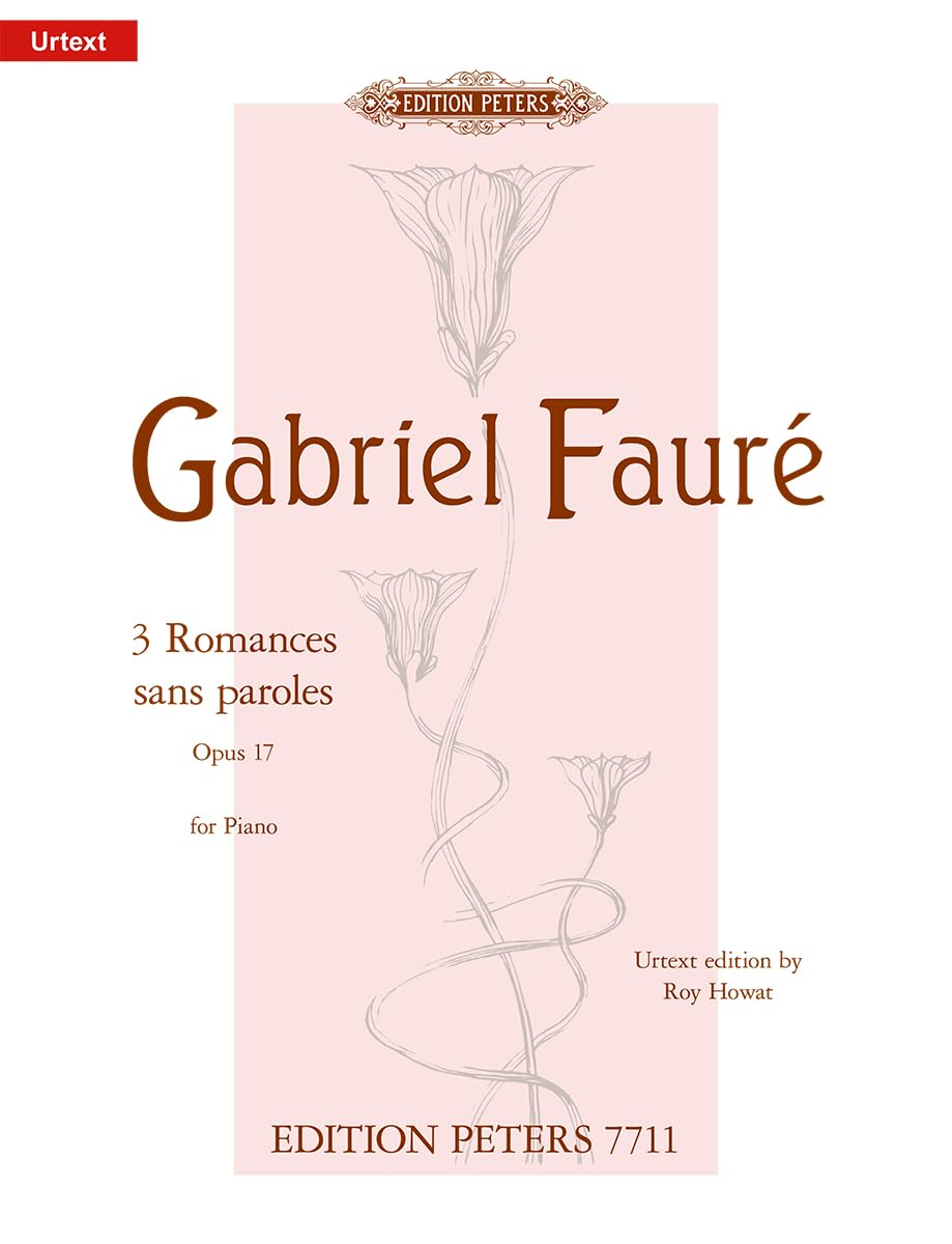 3 Romances Sans Paroles Op. 17 for Piano (Edition Peters) Sheet Music