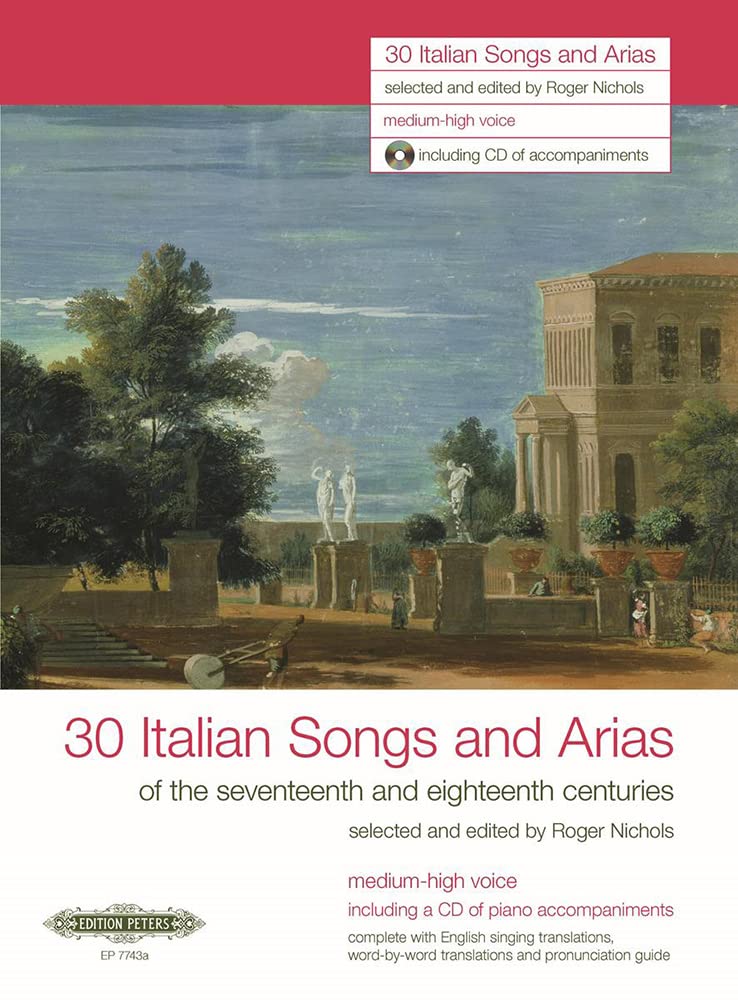 30 Italian Songs and Arias, für mittel-hohe Stimme u. Klavier, Klavierpartitur m. Audio-CD: ... aus dem 17. und 18. Jahrhundert. Texte ... Lautschrift). Auf der CD: Klavier-Begleitung Sheet Music