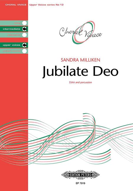 Jubilate Deo for Ssaa Choir and Percussion: Choral Octavo (Edition Peters) Arts & Music