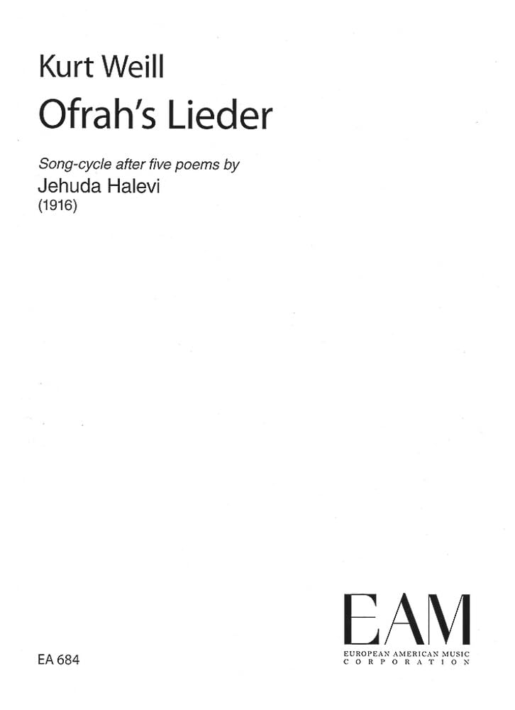 Ofrah's Lieder: Lieder-Zyklus. Singstimme und Klavier. Sheet Music