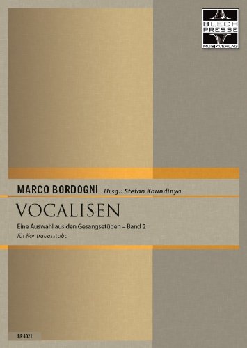 Vocalisen für Kontrabasstuba Band 2 (gesangliche Übungen und Etüden für Tuba in tiefer Lage) book