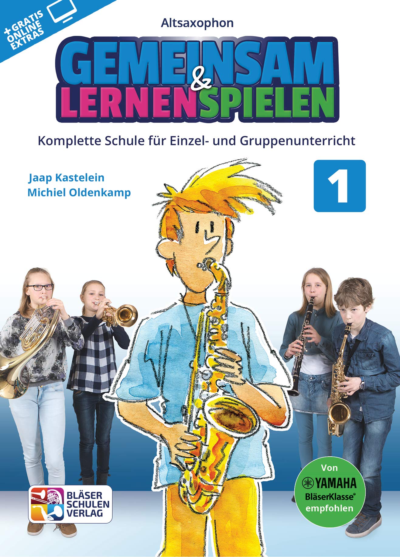 Gemeinsam Lernen & Spielen 1 Altsaxophon. Enthält Online-Audio Sheet Music