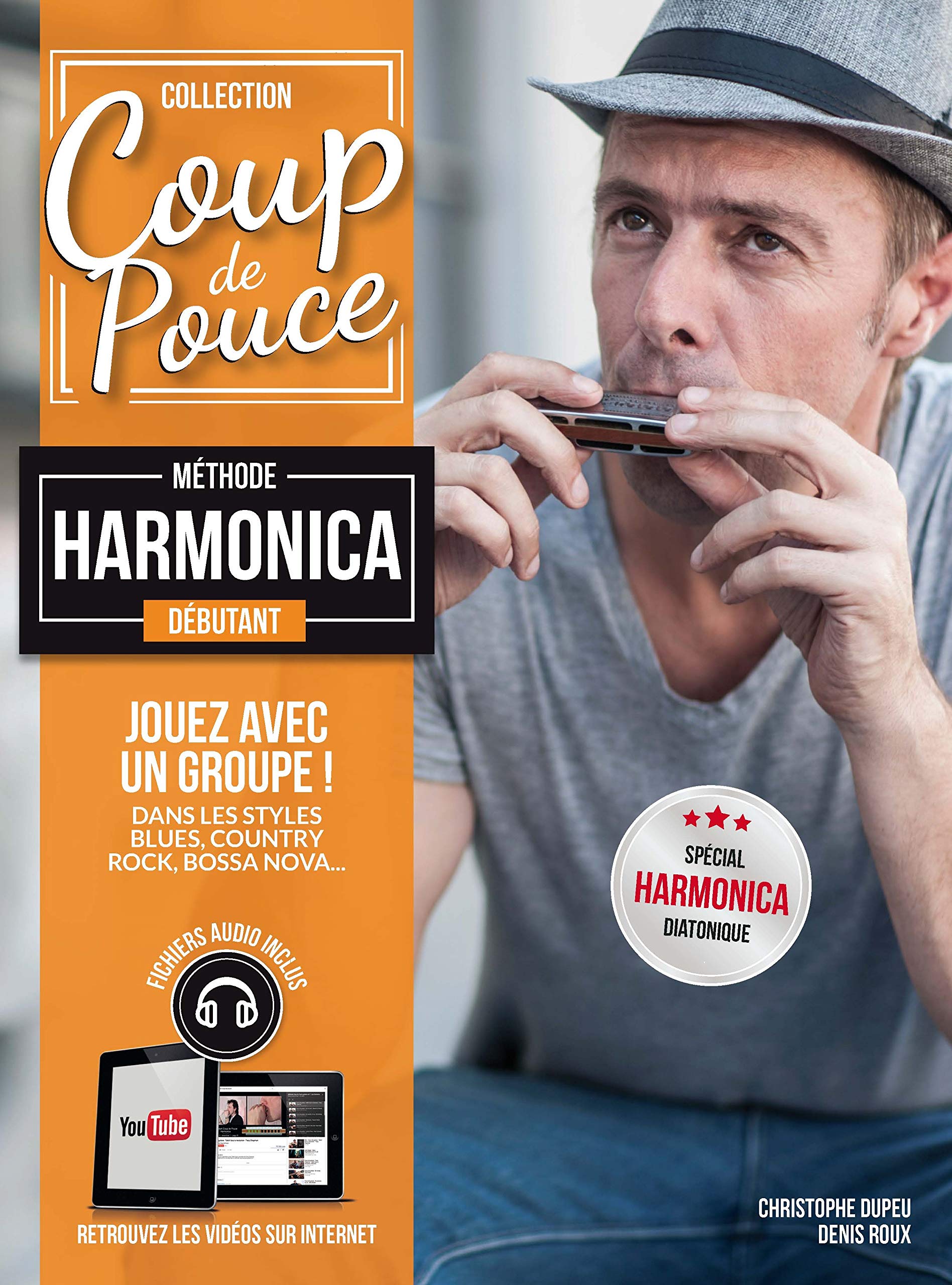 Methode Coup de Pouce Harmonica Livre + Fichiers Audio Sheet Music