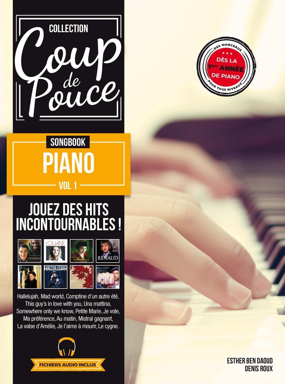 Méthode Coup de pouce Songbook piano vol.1 book