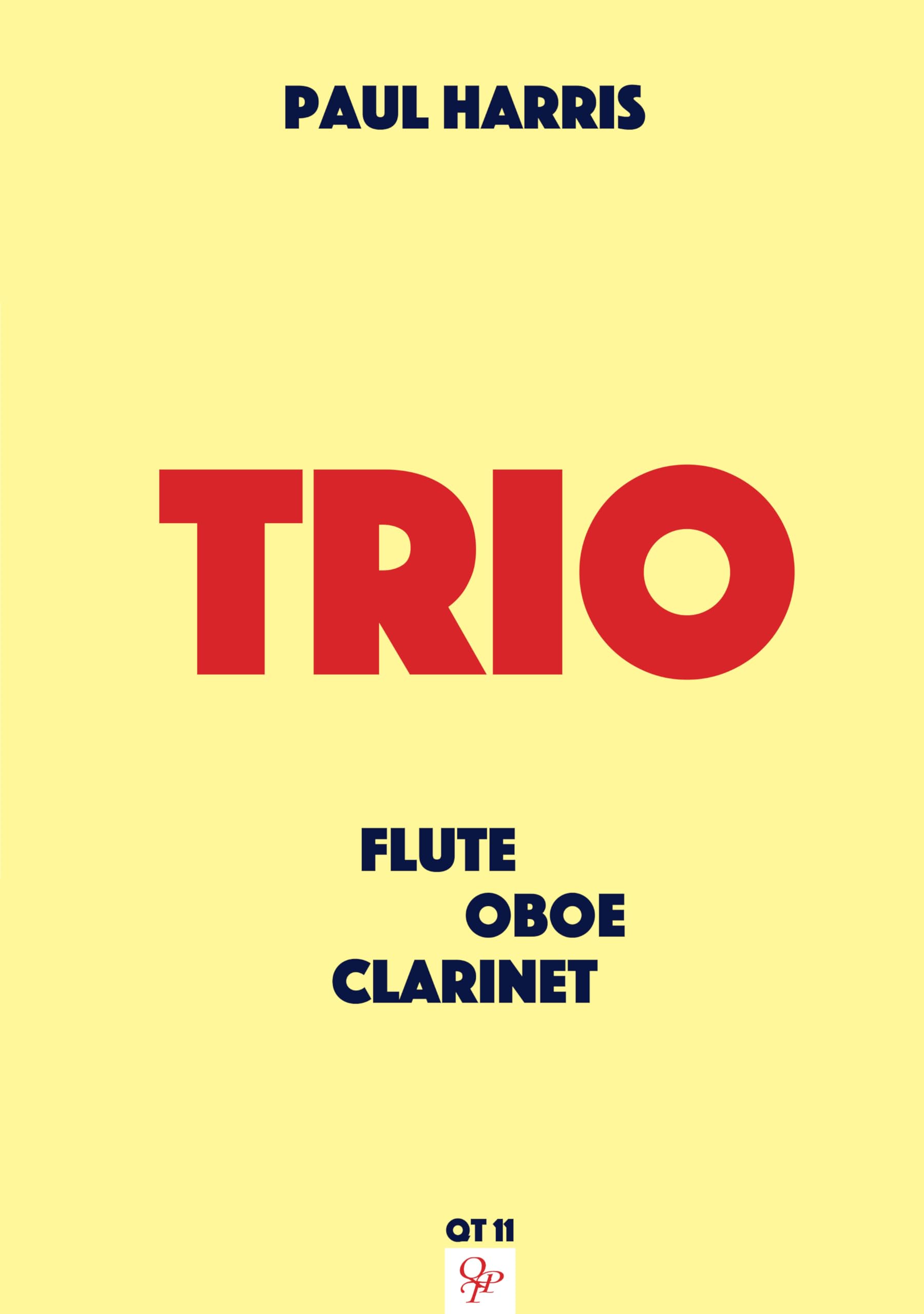 Trio : for flute, oboe and clarinet score and parts Sheet Music