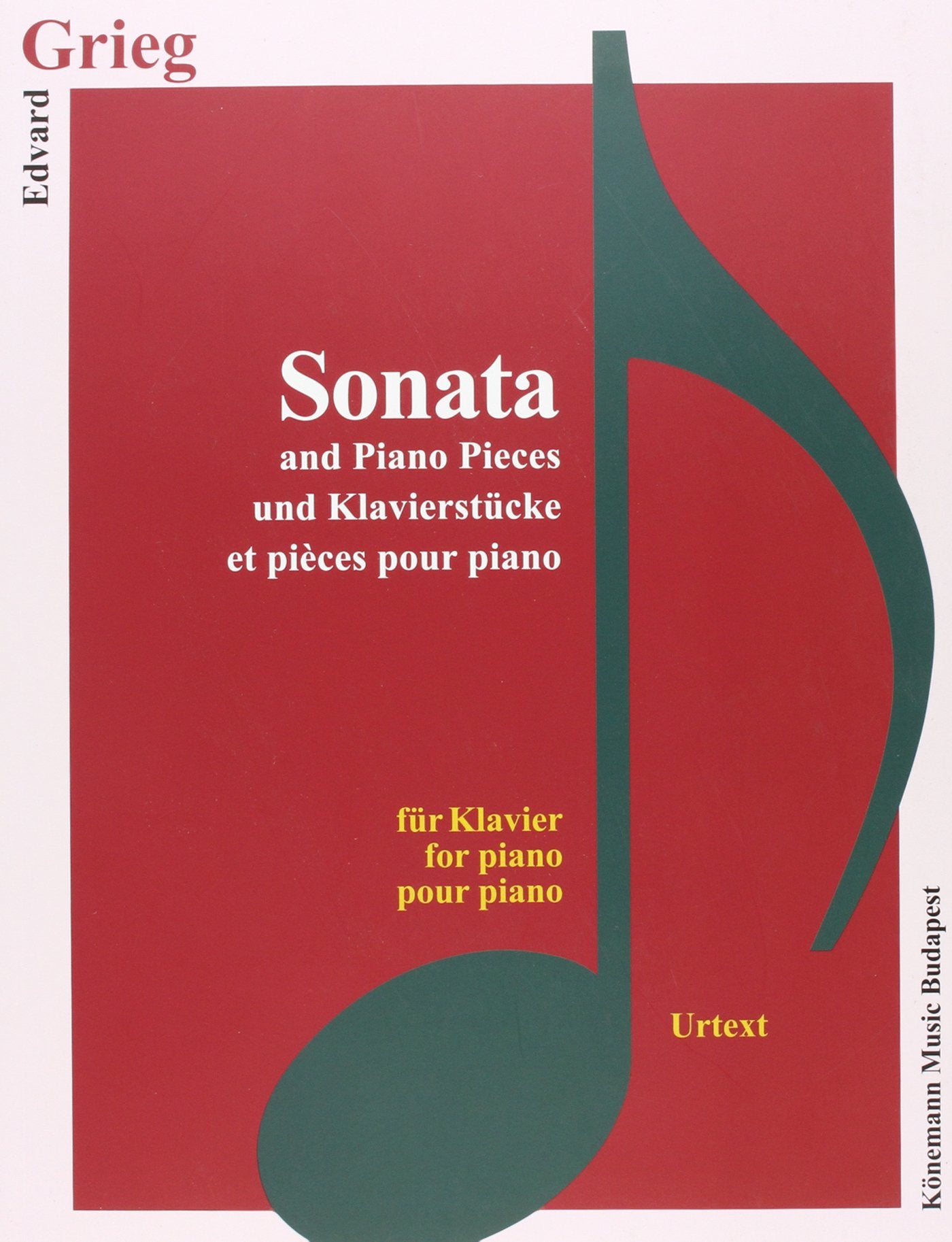 Grieg, Sonata and Piano Pieces Books