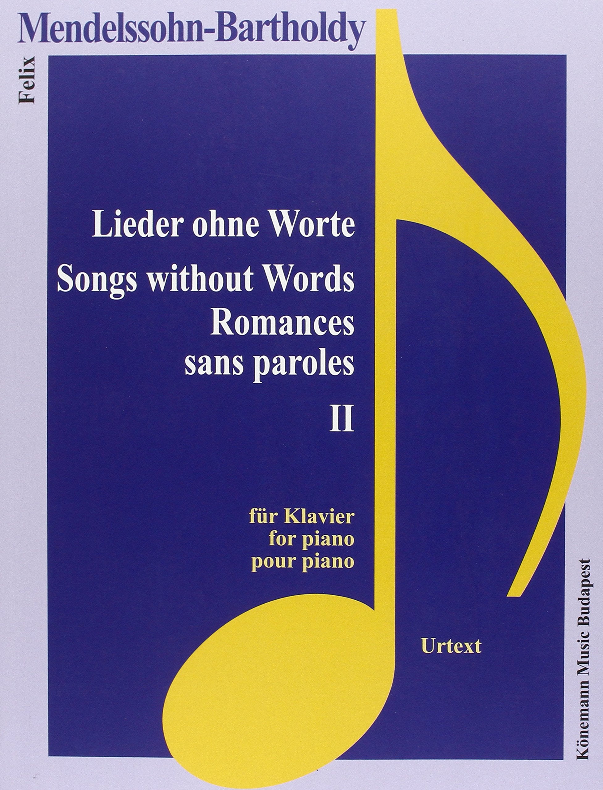 Mendelssohn-Bartholdy, Lieder ohne Worte II Books