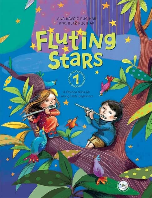 Ana Kavcic Pucihar And Blaž Pucihar: Fluting Stars-Flute Method Book For Young Beginners: Book 1. Für Querflöte, Klavierbegleitung Sheet Music