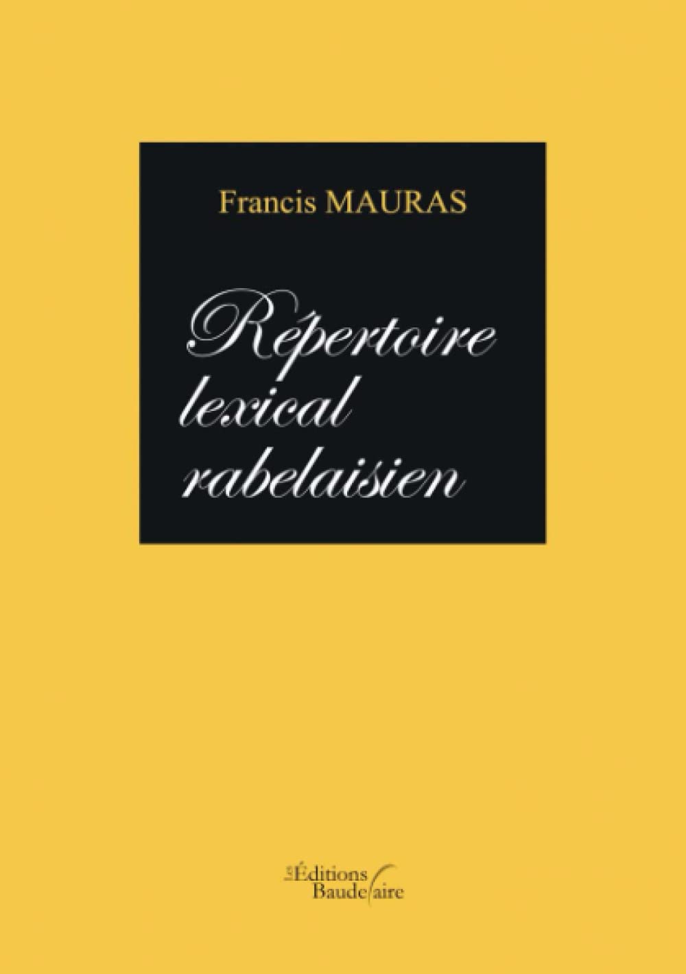 Répertoire lexical rabelaisien book