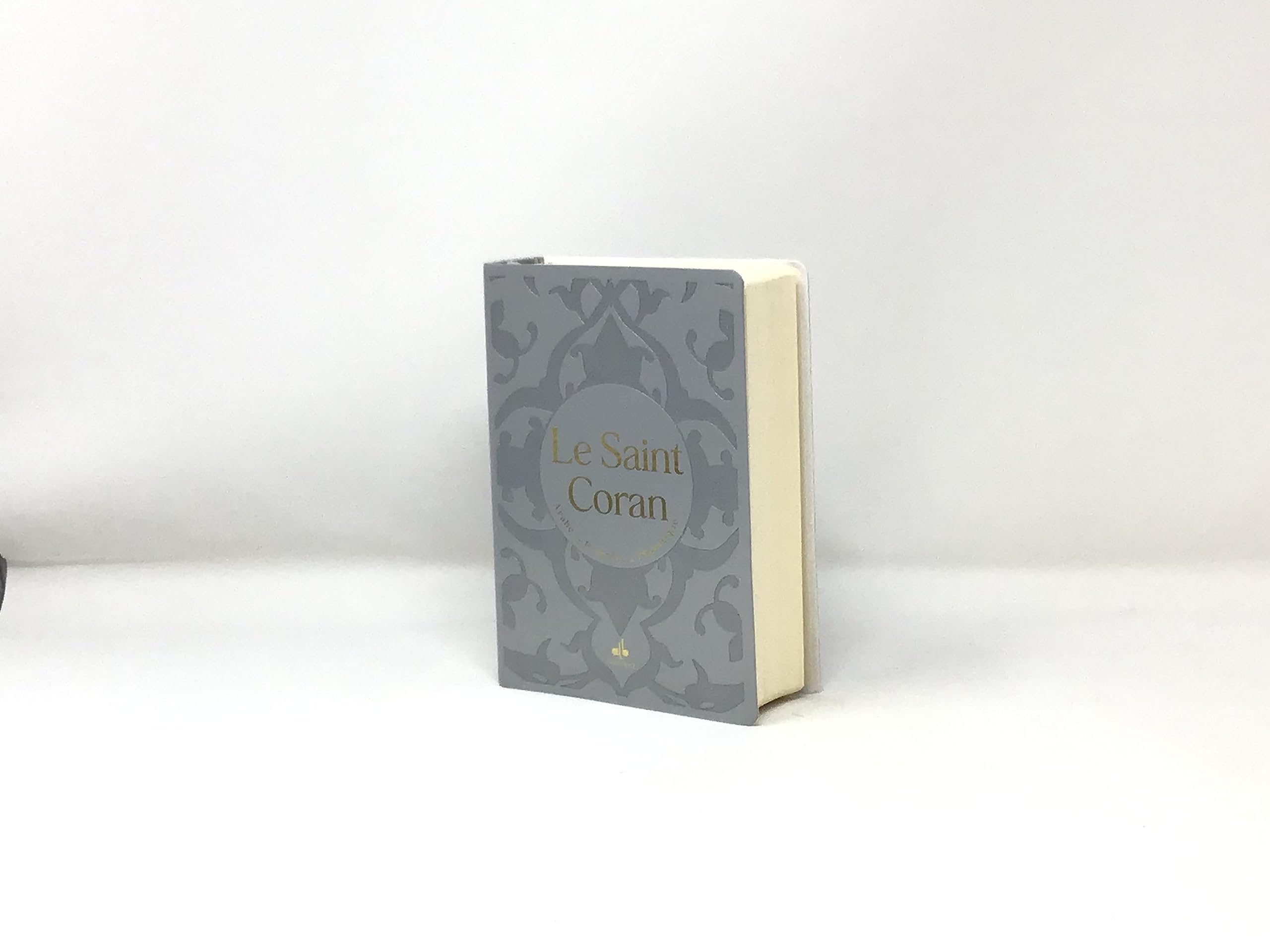 Saint Coran phonétique (13 x 17 cm) - (ar-fr-ph) - Couverture Daim argent Luxe book