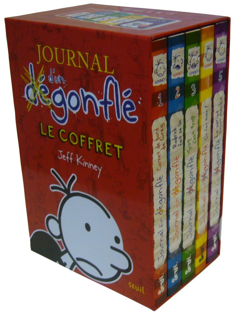 Coffret en 5 volumes: Carnet de bord de Greg ; Rodrick fait sa loi ; Trop c'est trop ; Ca fait suer ; La vérité toute moche Books