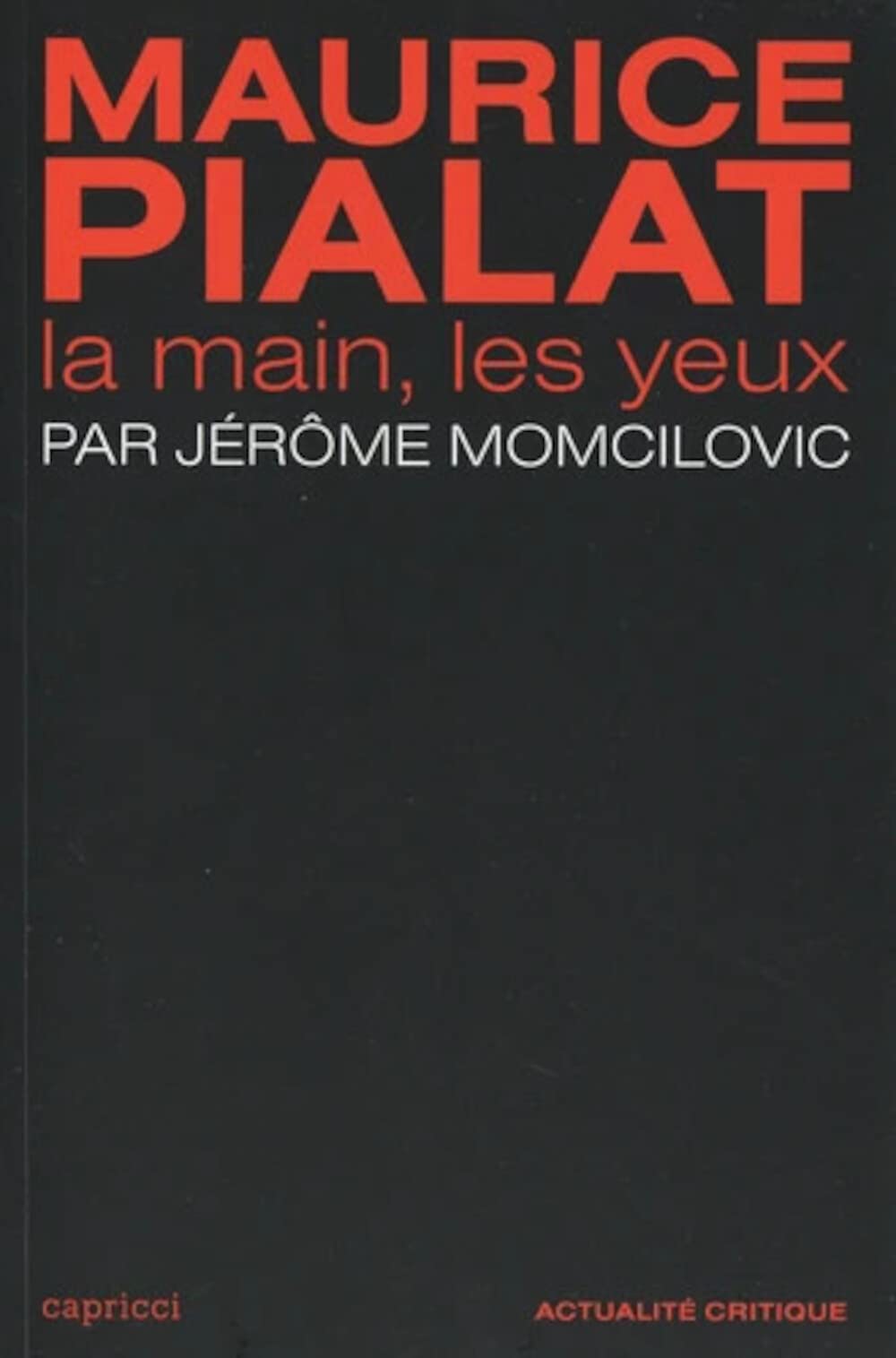 Maurice Pialat: La main, les yeux book