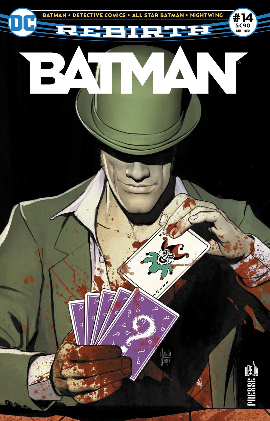 Batman Rebirth 14 la Guerre des Rires et des Enigmes Manga