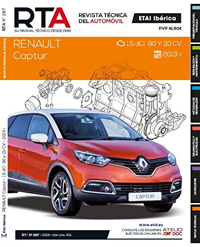 Rta 287 renault captur fase 1 (2013 -2017) book