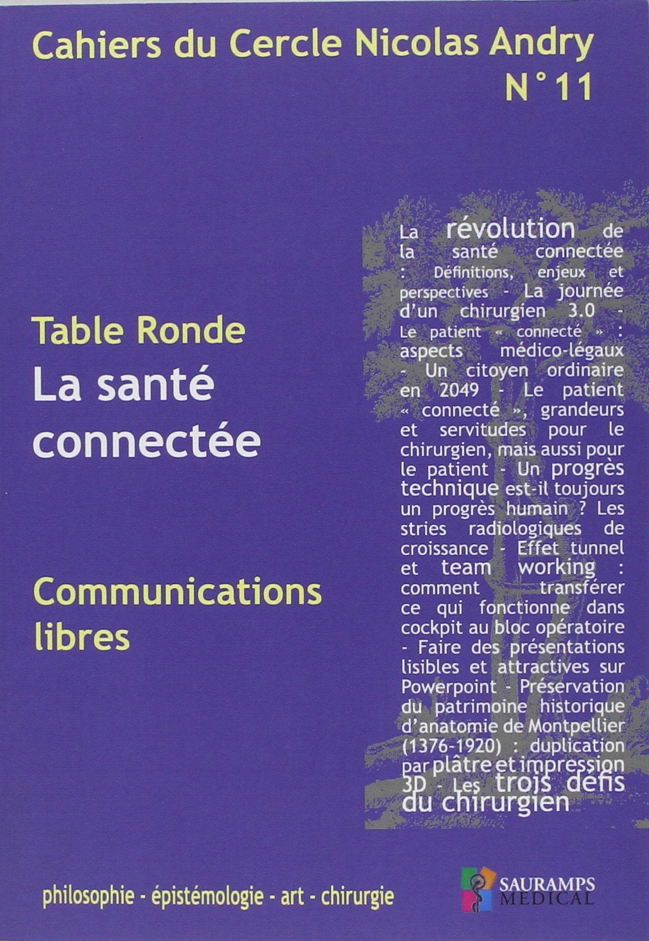 CAHIERS DU CERCLE NICOLAS ANDRY N°11-LA SANTE CONNECTEE book