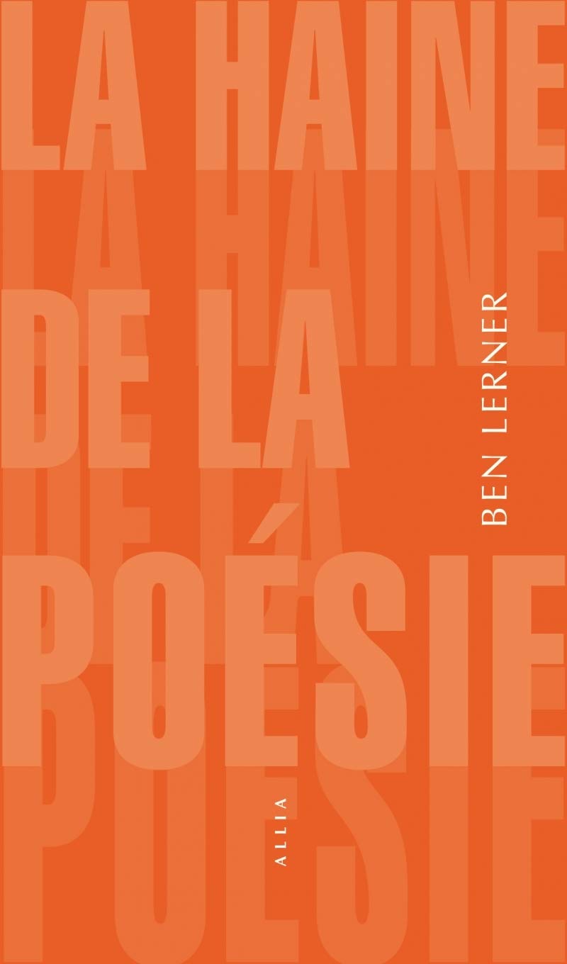 La Haine de la poésie Contemporary literature