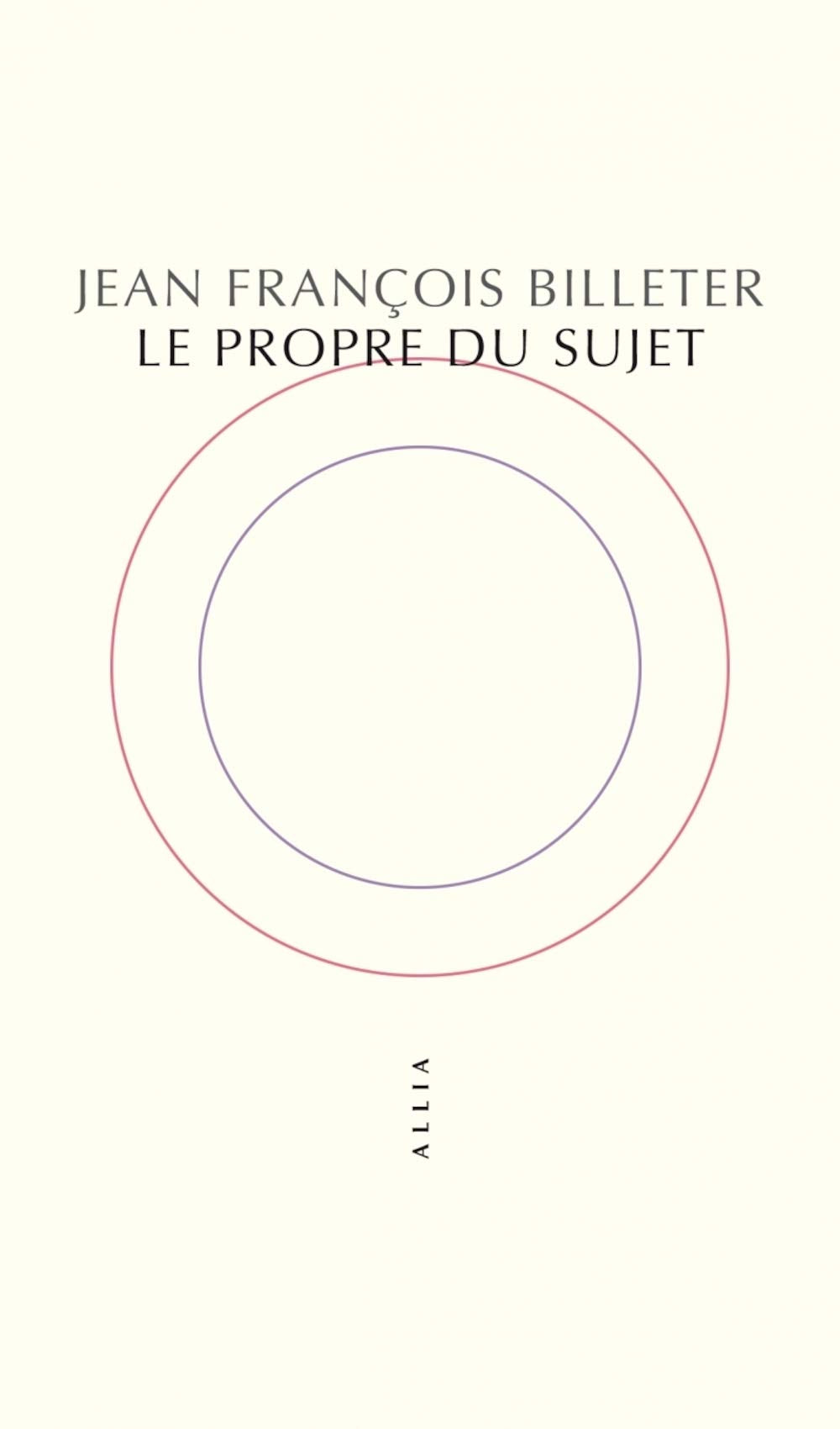 Le Propre du sujet Philosophy