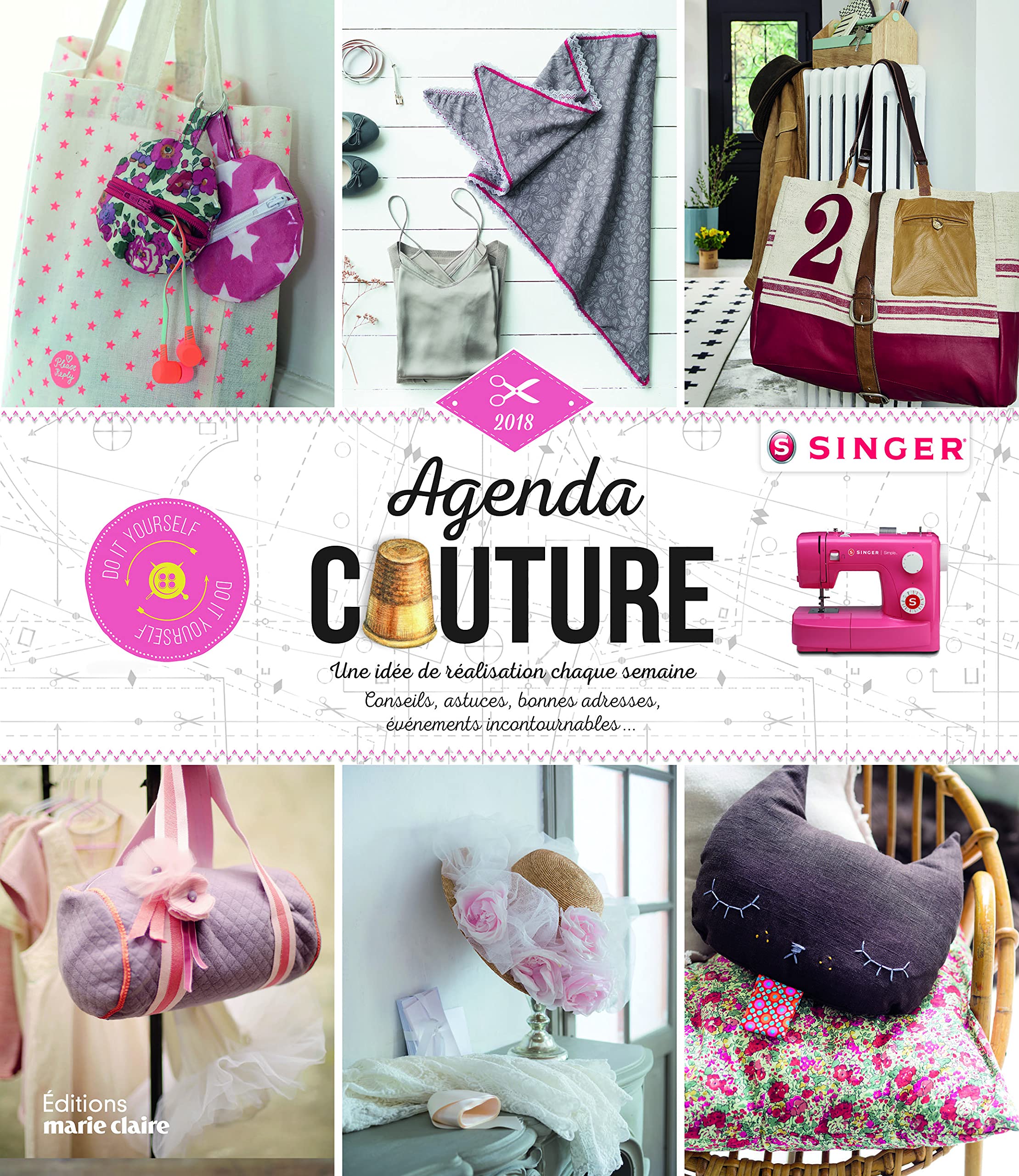 Agenda couture 2018: Une idée de réalisation chaque semaine Hobbies & Crafts
