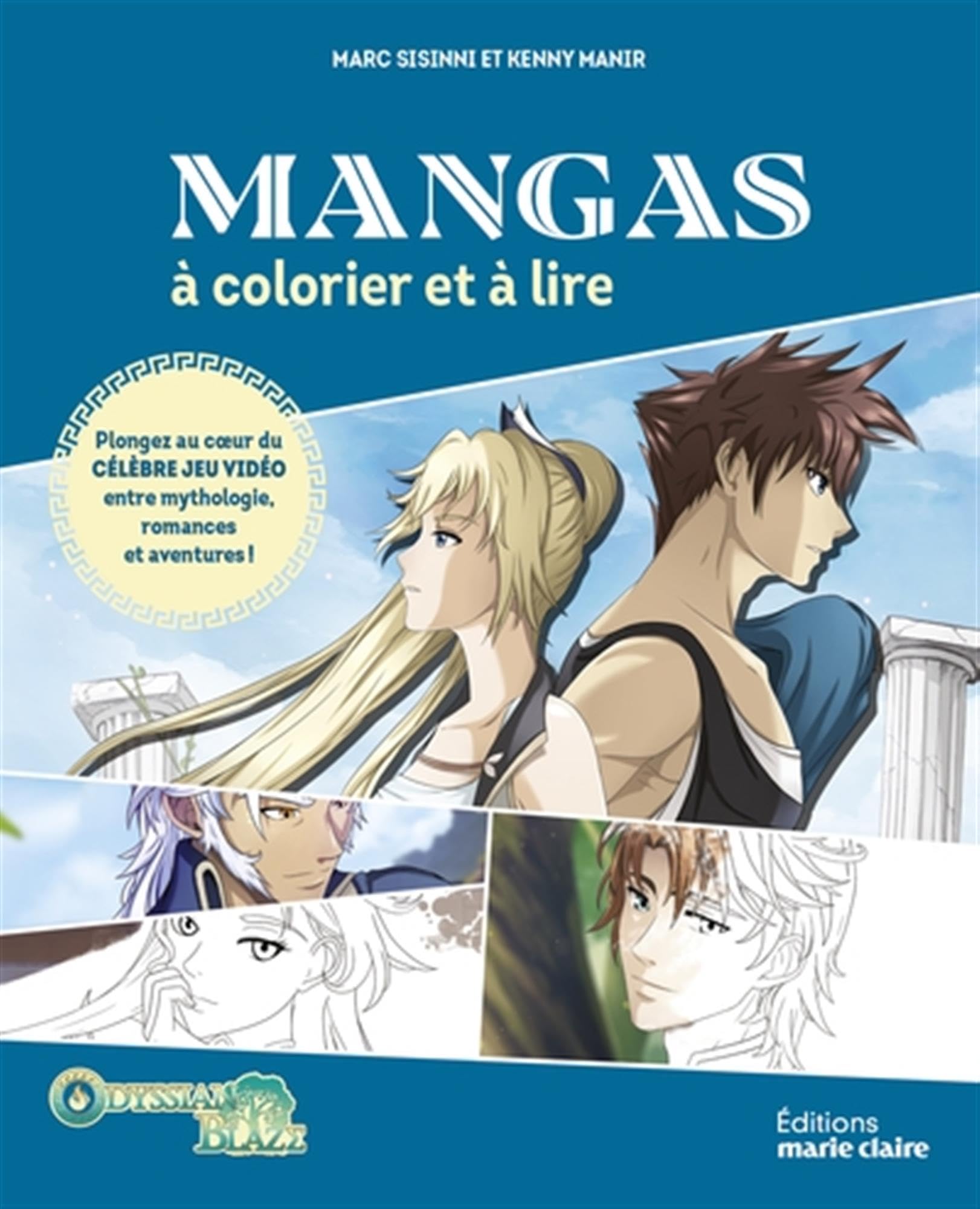 Mangas à colorier et à lire - Odyssian Blaze: Plongez au coeur du célèbre jeu vidéo entre mythologie, romnaces et aventures ! book