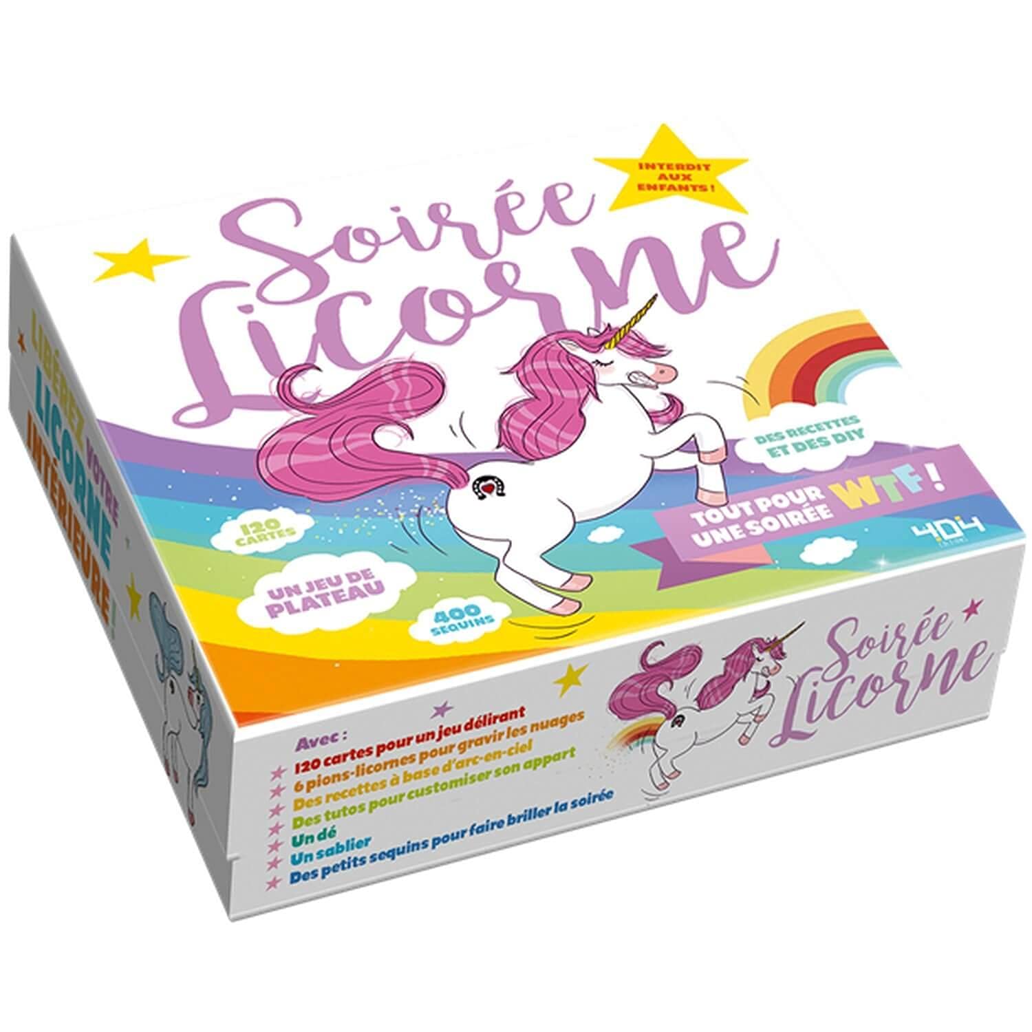 Soirée Licorne : Tout pour une soirée WTF - Jeu de société/jeu de plateau - Dès 14 ans et adulte Leisure & Fun
