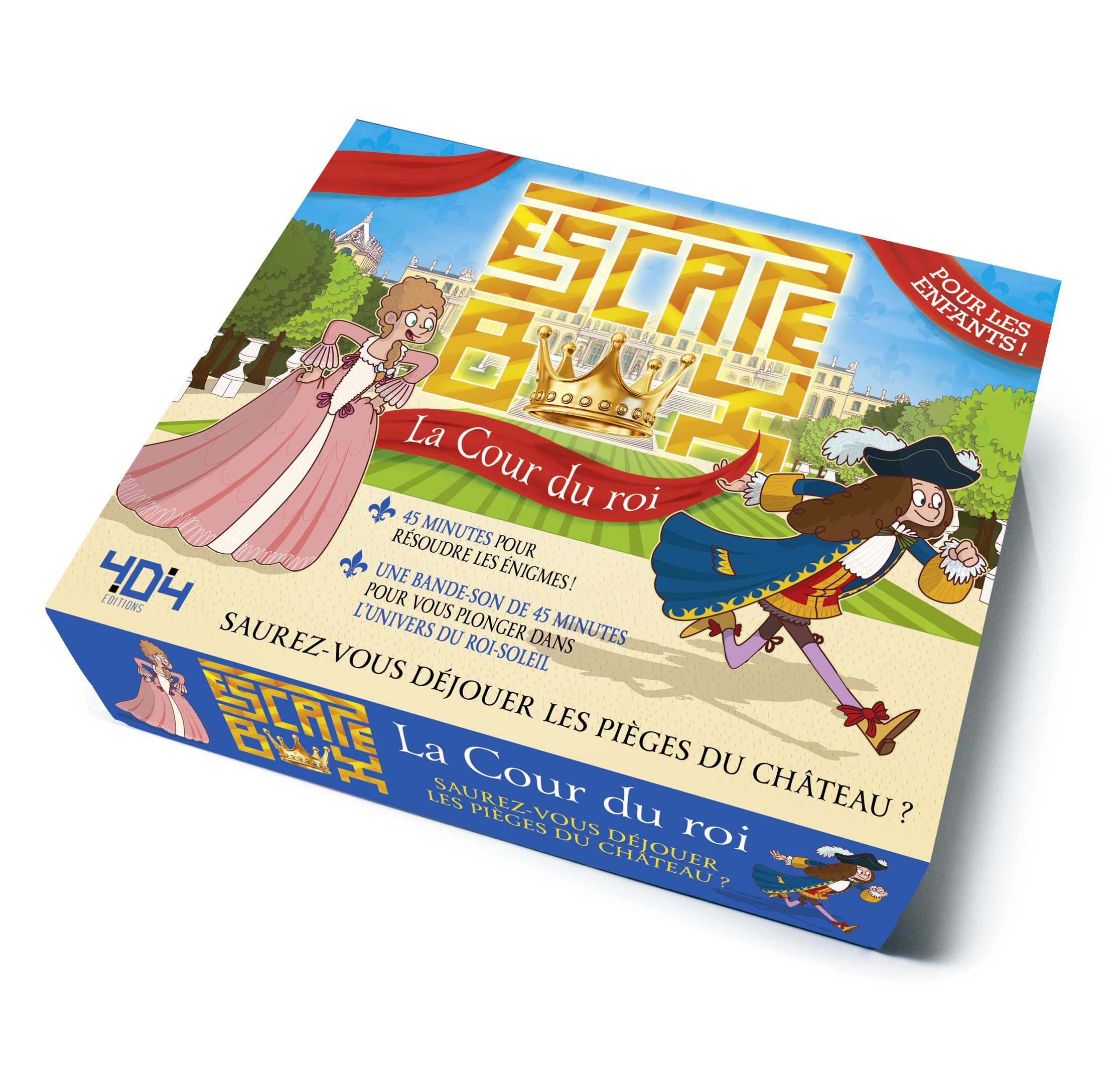 Escape Box La Cour du roi - Escape game enfant de 2 à 5 joueurs - De 8 à 12 ans Leisure & Fun