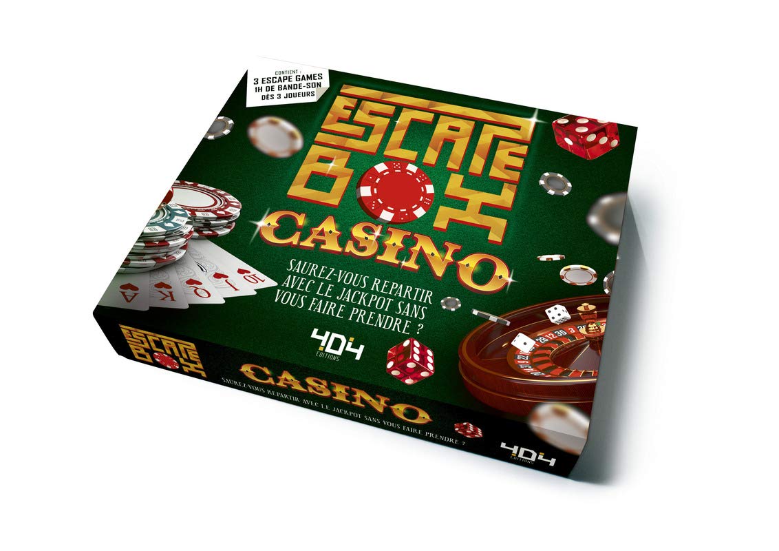 Escape Box Casino - Escape game adulte de 3 à 6 joueurs - Dès 14 ans et adulte book