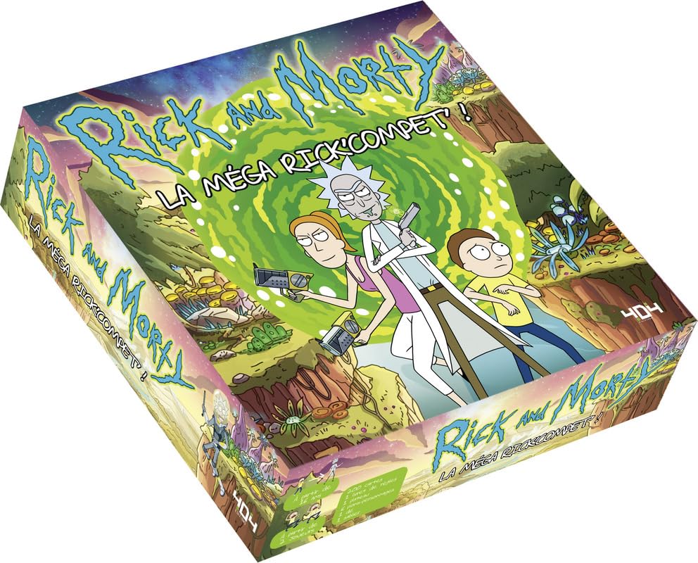 Rick et Morty : La méga Rick'Compet' ! - Jeu de société/jeu de plateau officiel - Dès 16 ans et adul Leisure & Fun