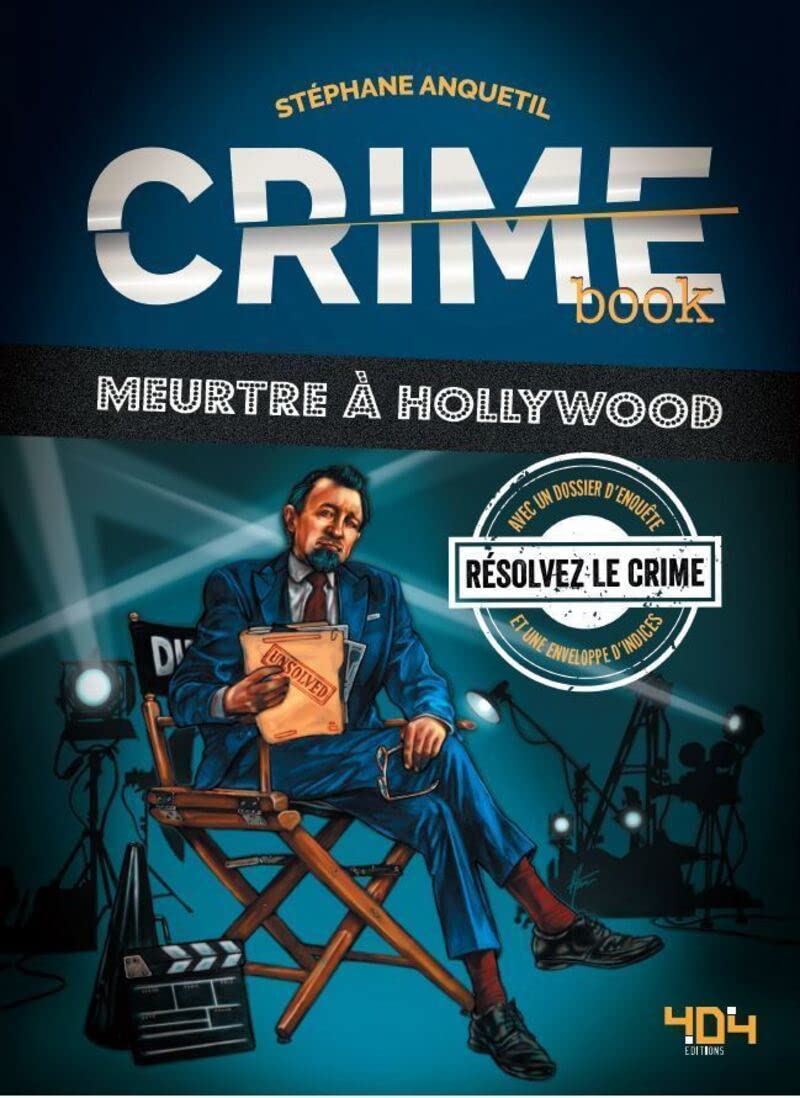 Crime book - Meurtre à Hollywood: Avec un dossier d'enquête et une enveloppe d'indices Tiptoi & Games