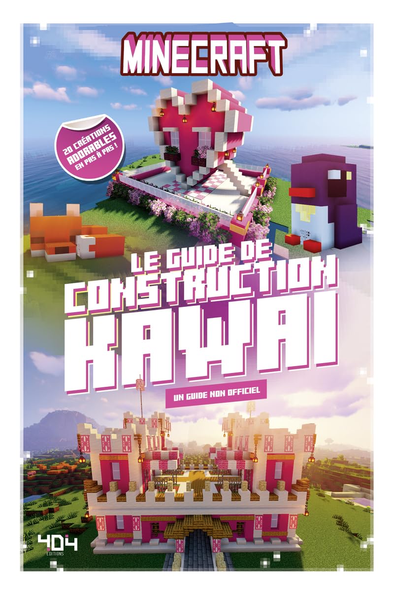 Minecraft - Le guide de construction kawai - 20 modèles en pas à pas - Un livre non officiel book