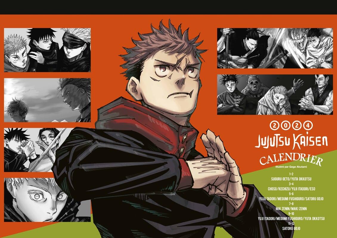 Calendrier Jujutsu Kaisen 2024 book