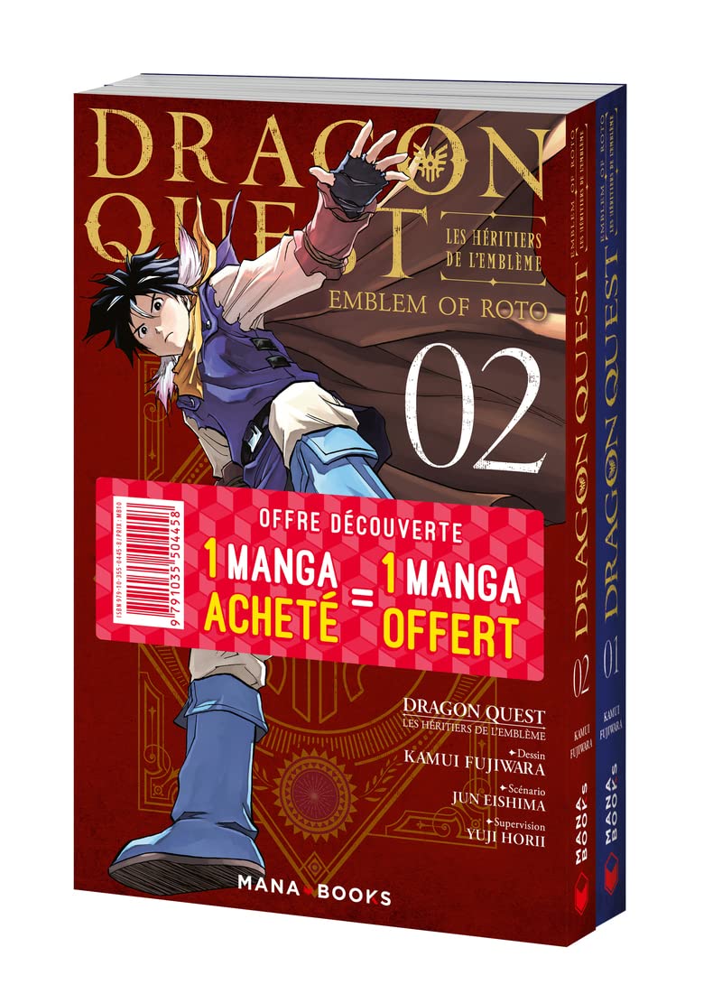 Pack découverte Dragon Quest - Les Héritiers de l'Emblème T01 & T02 book