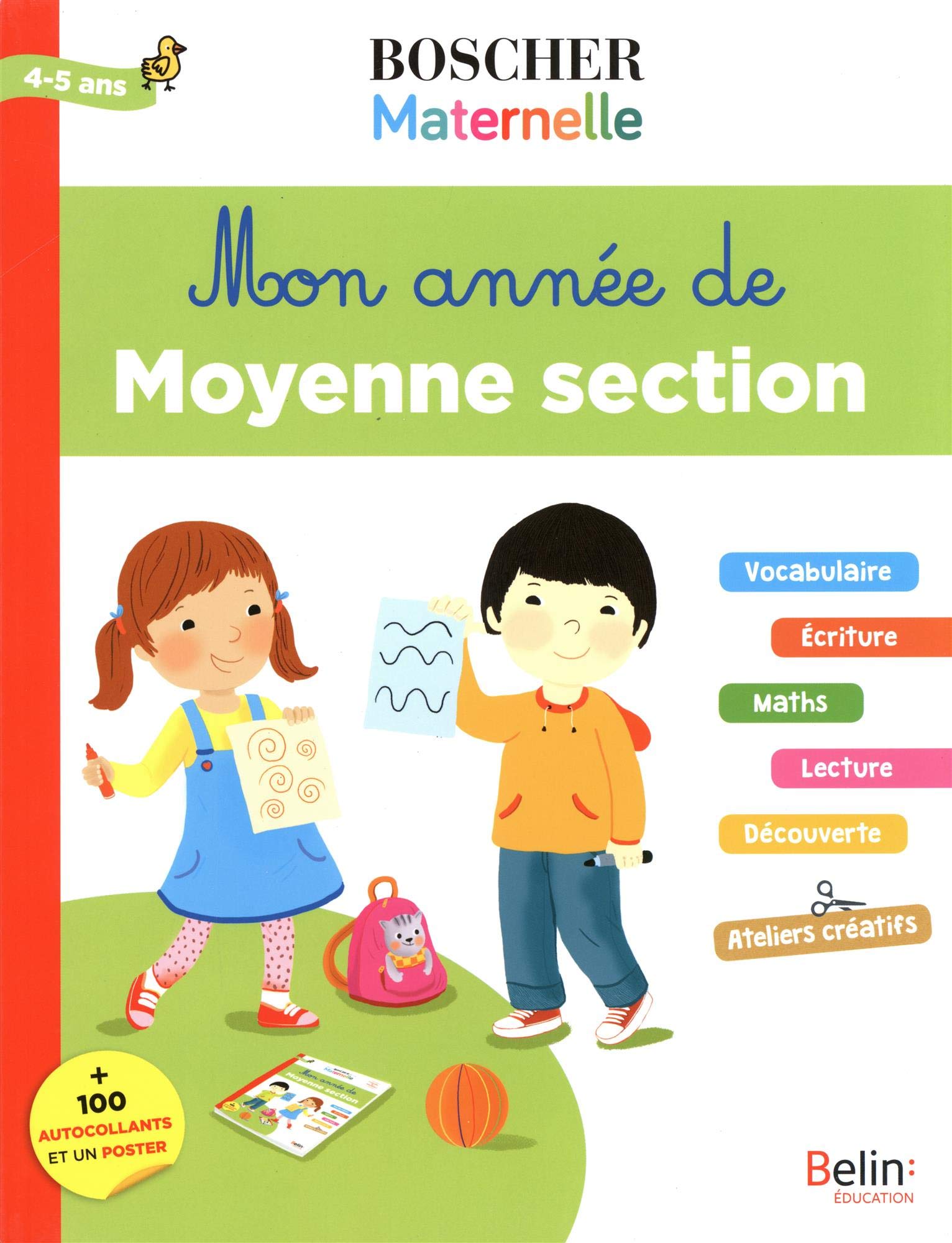 Mon année de Moyenne section: + 100 autocollants et un poster Non-fiction