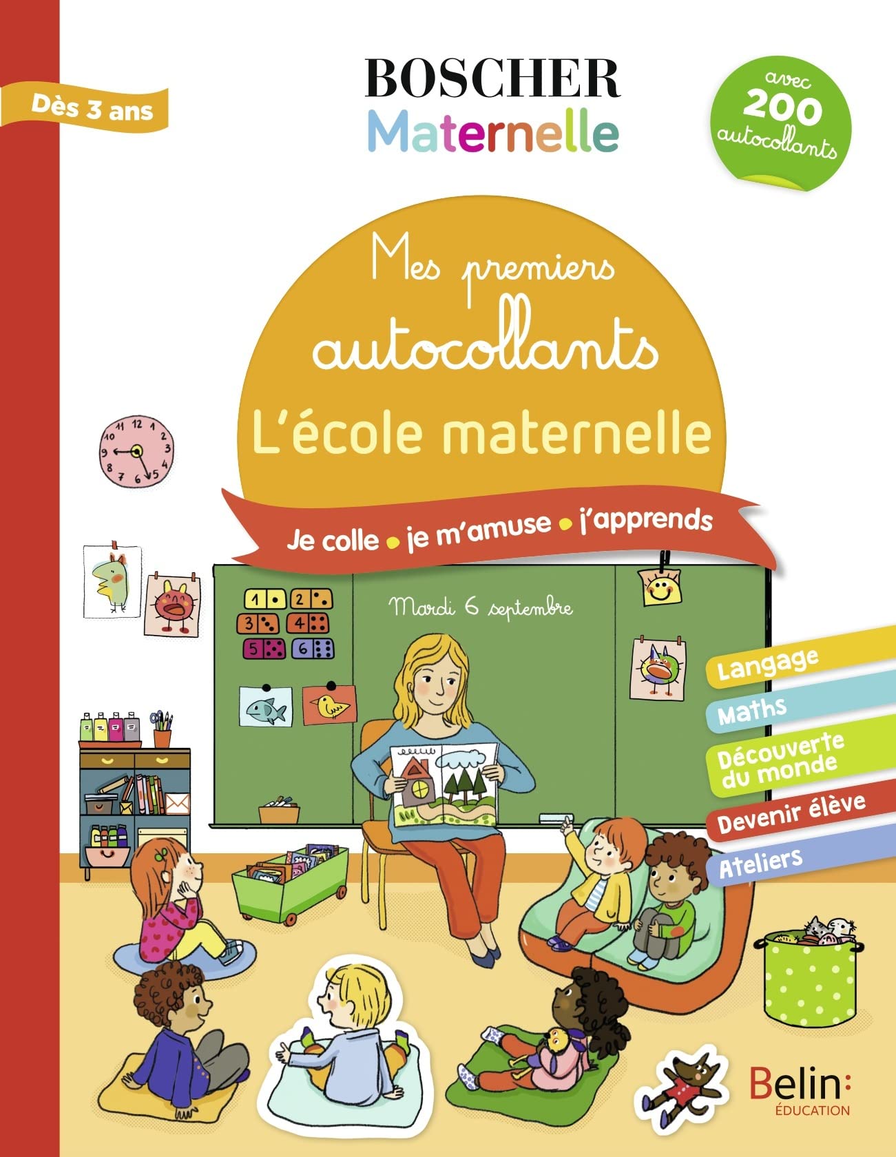 Mes premiers autocollants - L'école maternelle book