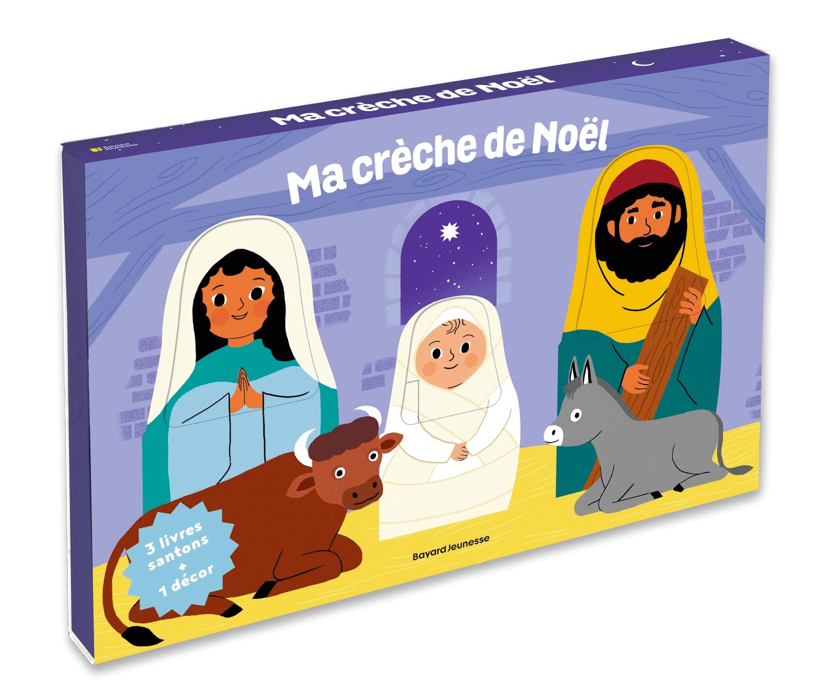 Ma crèche de Noël - trois livres-santons et un décor book