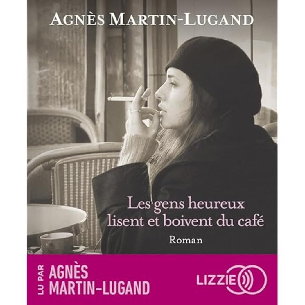 Les gens heureux lisent et boivent du café cd