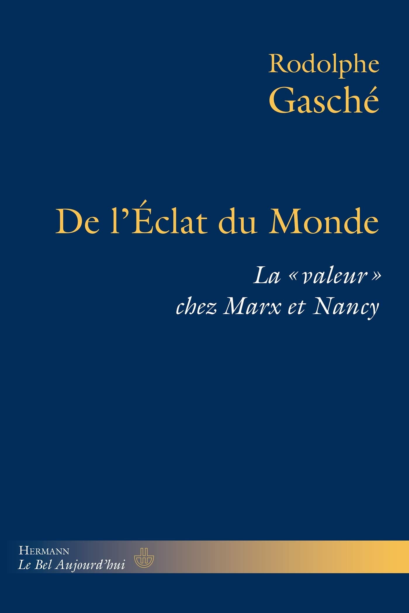 De l'Éclat du Monde: La "valeur" chez Marx et Nancy book